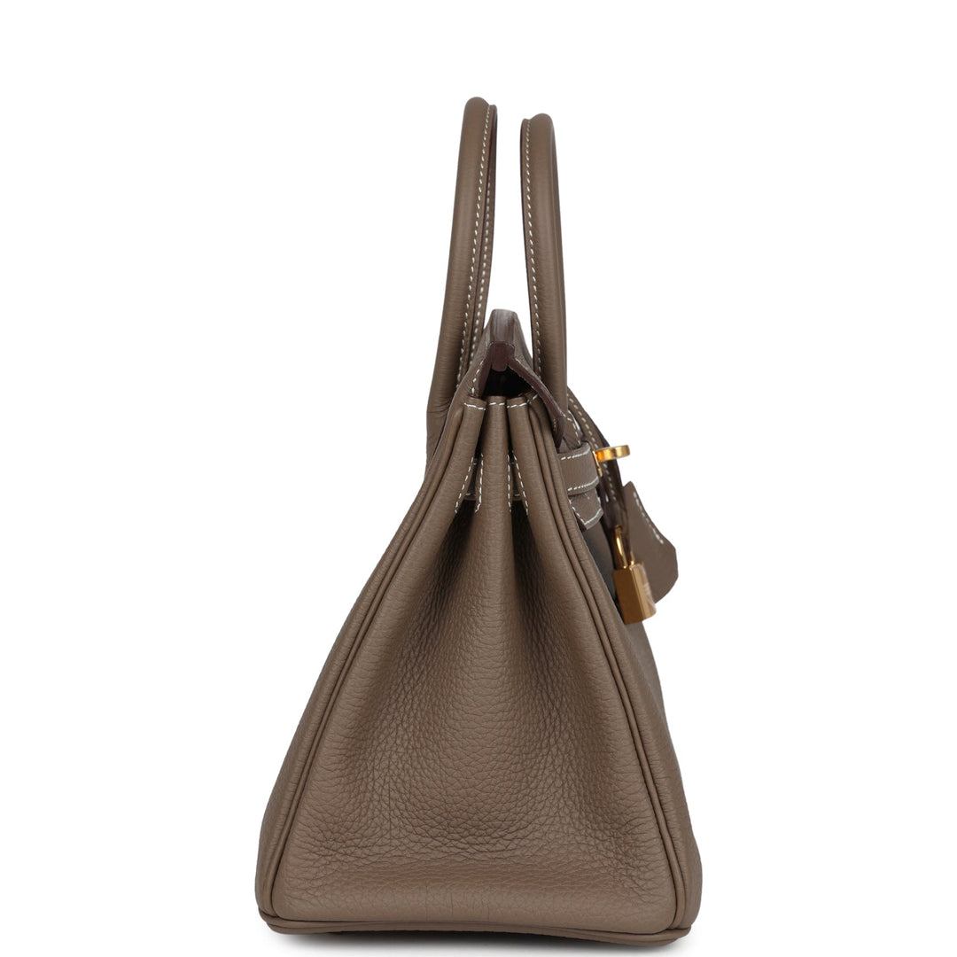 Hermes Birkin 25 Etoupe Togo Gold Hardware