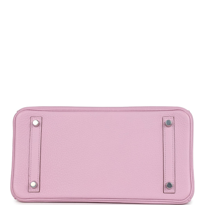 Hermes Birkin 30 Mauve Sylvestre Clemence Palladium Hardware
