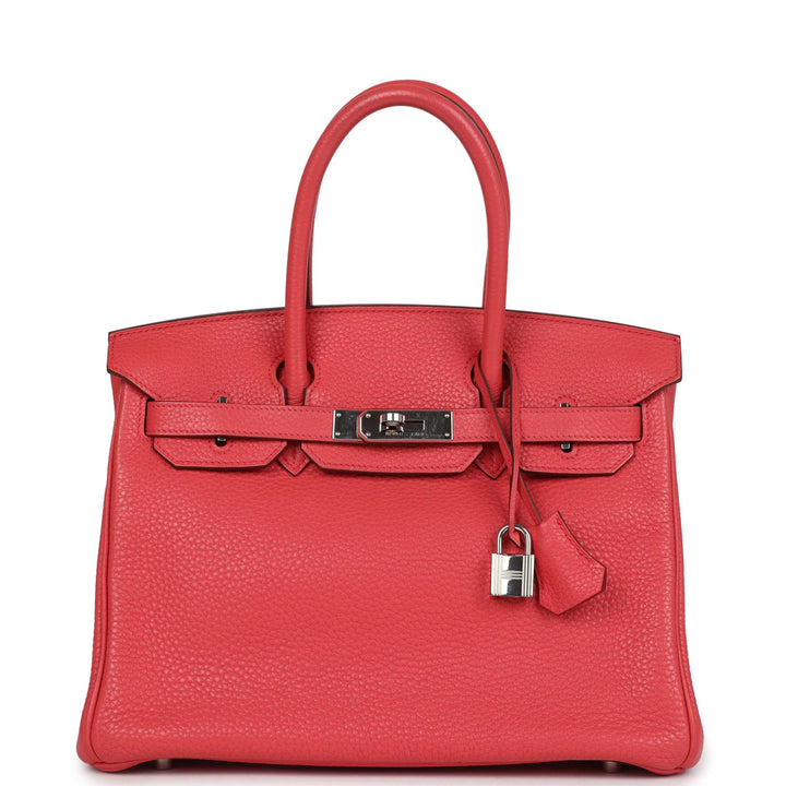 Hermes Birkin 30 Bougainvillea Clemence Palladium Hardware