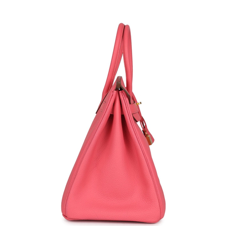 Hermes Birkin 35 Rose Lipstick Togo Gold Hardware
