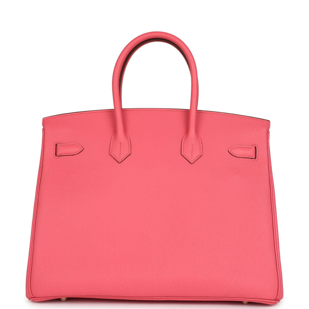 Hermes Birkin 35 Rose Lipstick Togo Gold Hardware