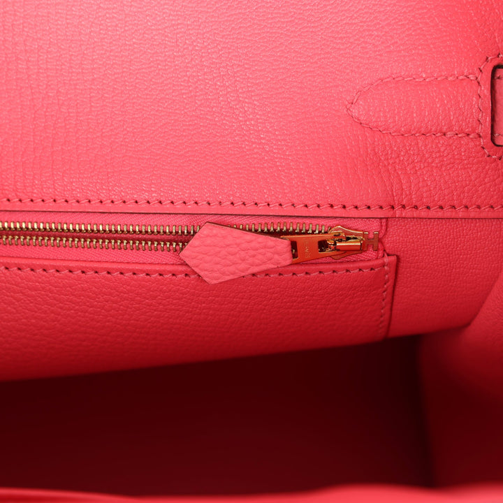 Hermes Birkin 35 Rose Lipstick Togo Gold Hardware