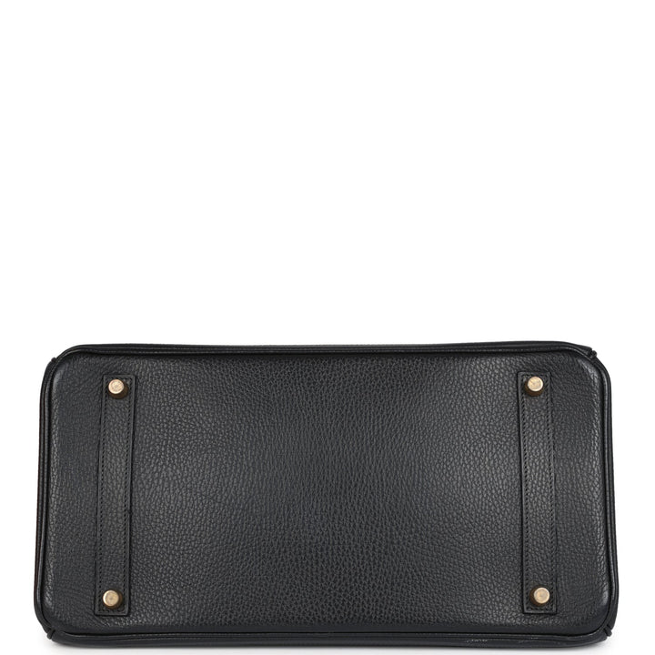 Hermes Birkin 35 Black Ardennes Gold Hardware