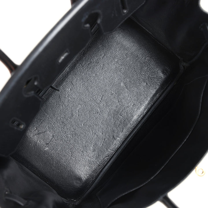 Hermes Birkin 35 Black Ardennes Gold Hardware