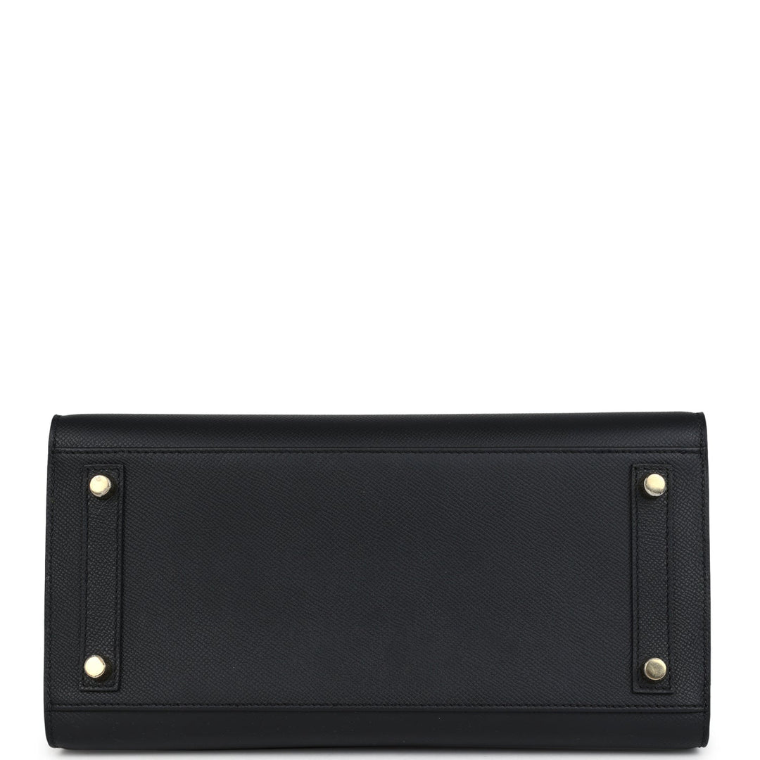 Hermes Birkin Sellier 30 Black Epsom Gold Hardware