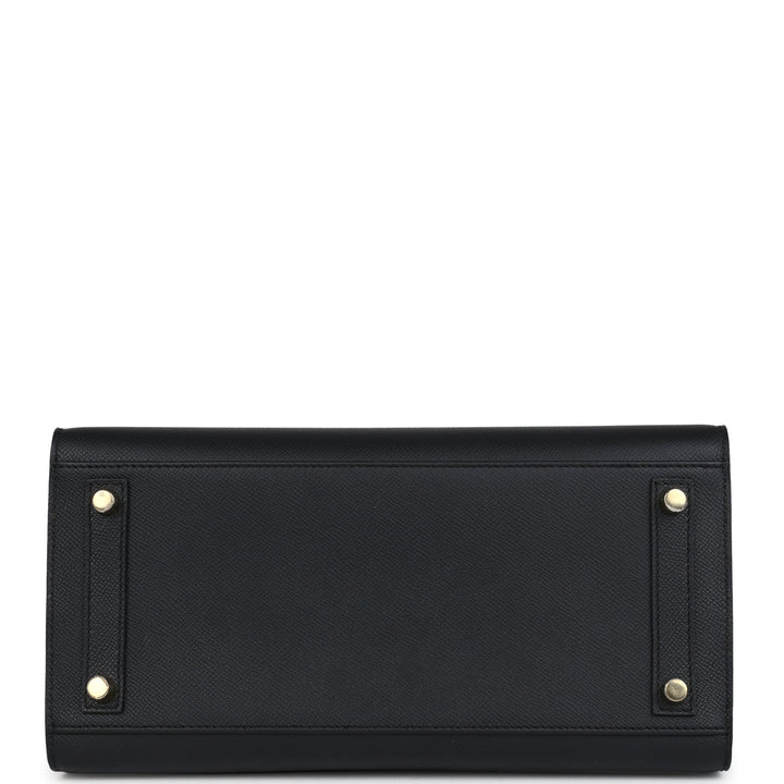 Hermes Birkin Sellier 30 Black Epsom Gold Hardware