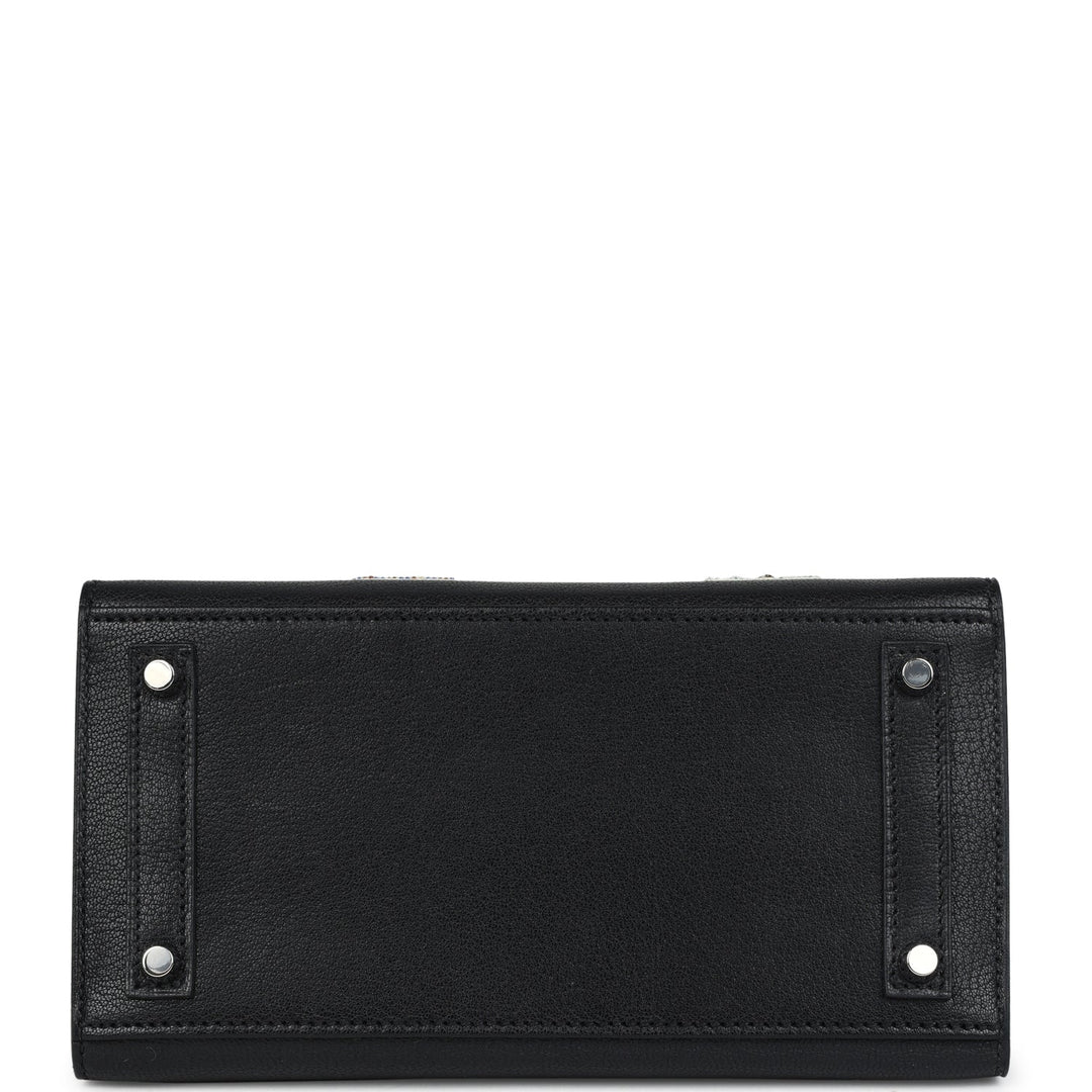 Hermes Birkin Sellier 20 “Bouclerie Moderne Casaque” Black Chevre Chamkila Palladium Hardware