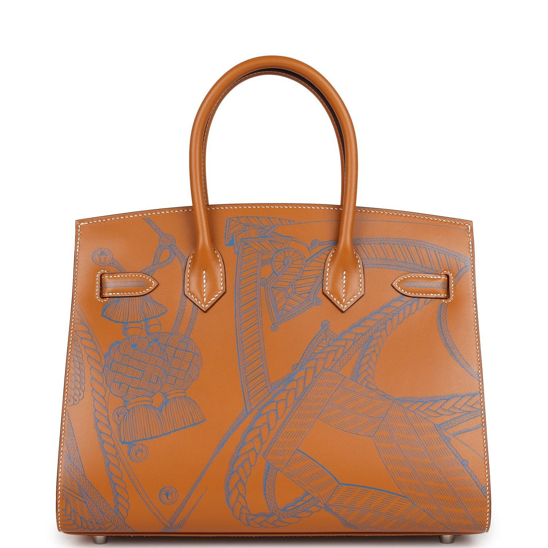 Hermes Birkin Sellier 30 "Zouaves Et Dragons" Naturel Sable Butler Palladium Hardware