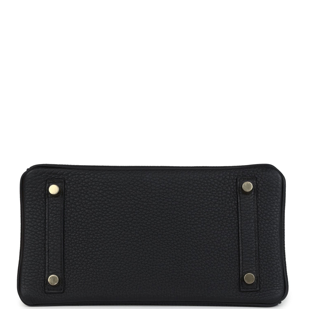 Hermes Special Order (HSS) Birkin 25 Black Verso Togo Brushed Gold Hardware