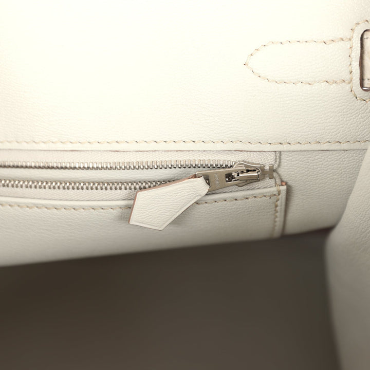 Hermes Birkin 35 Beton Matte Alligator Palladium Hardware