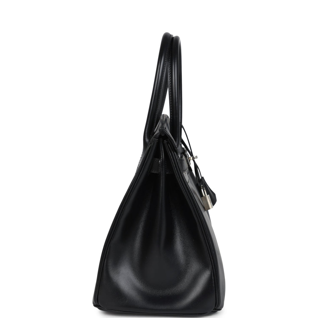 Hermes Birkin 30 Black Box Palladium Hardware