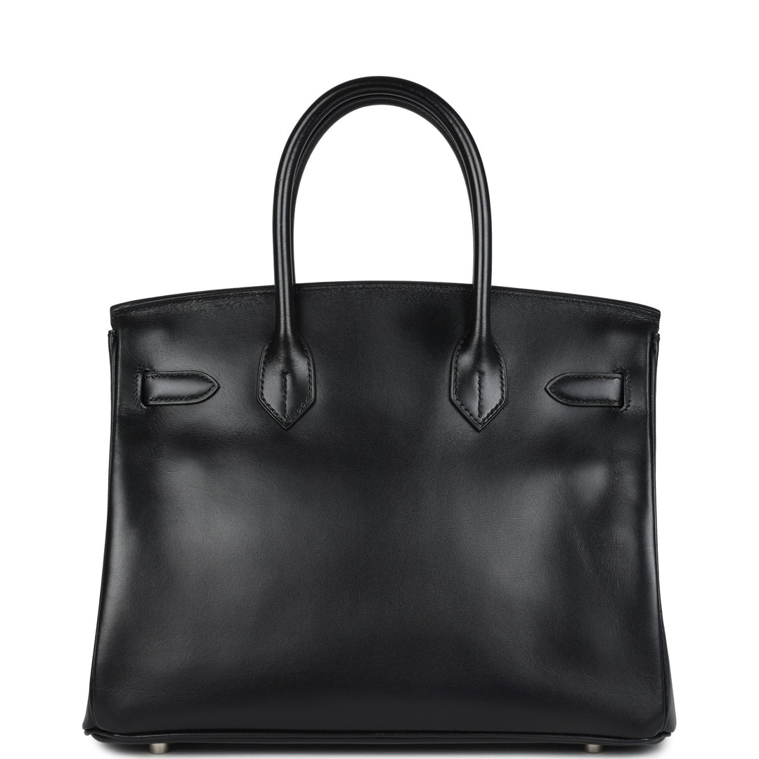 Hermes Birkin 30 Black Box Palladium Hardware