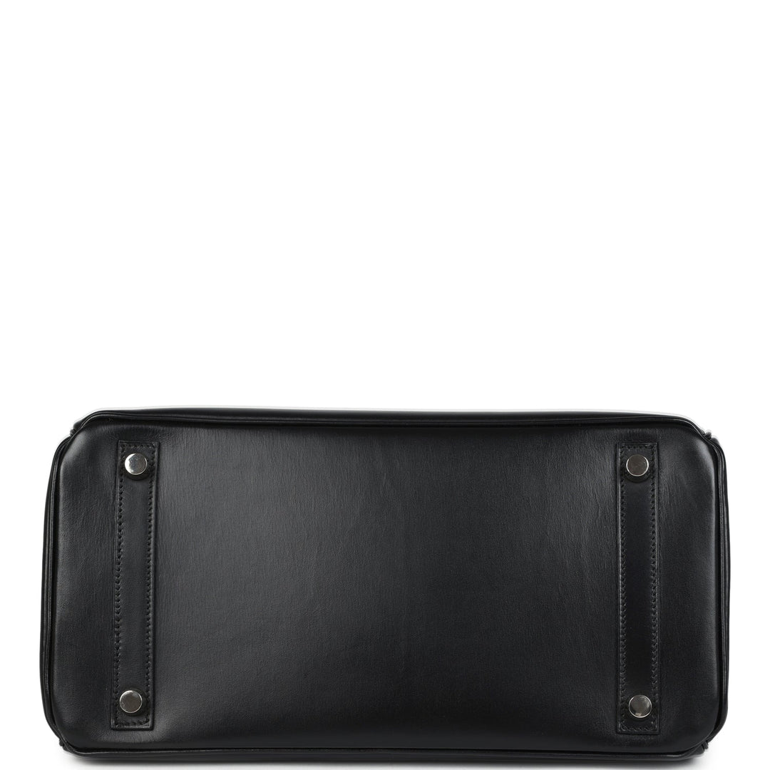 Hermes Birkin 30 Black Box Palladium Hardware