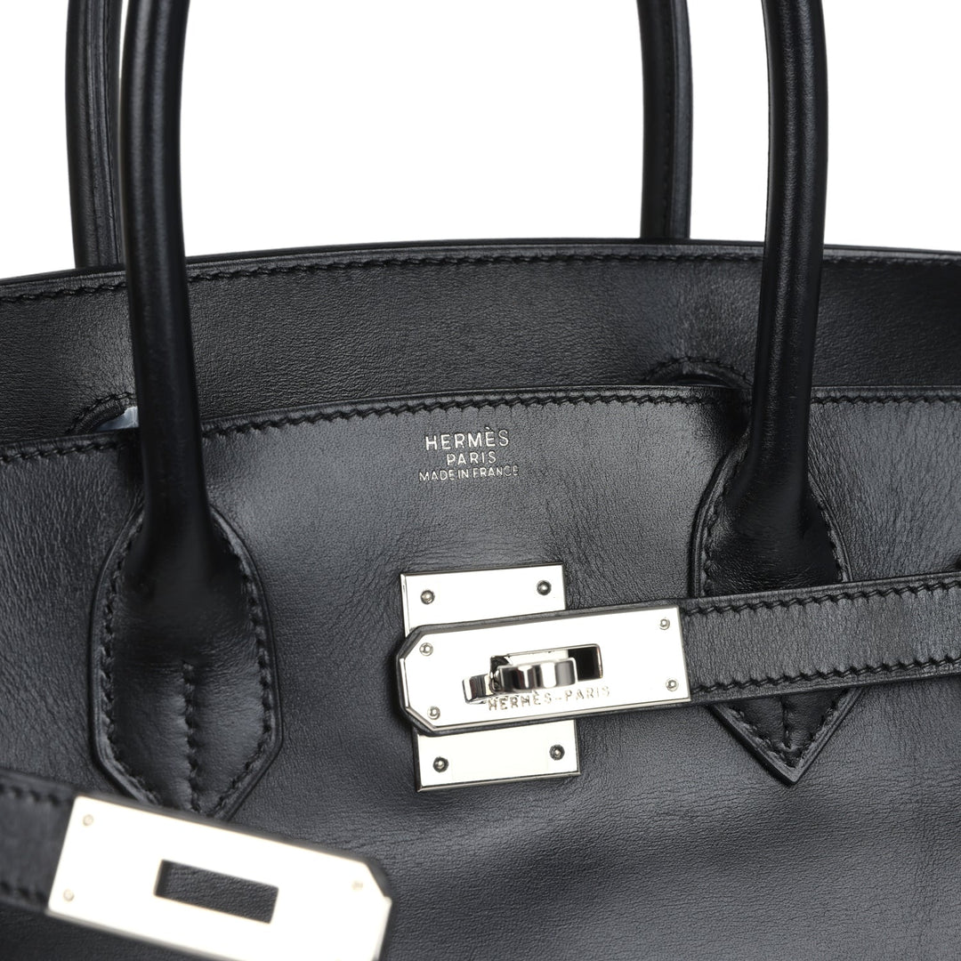 Hermes Birkin 30 Black Box Palladium Hardware