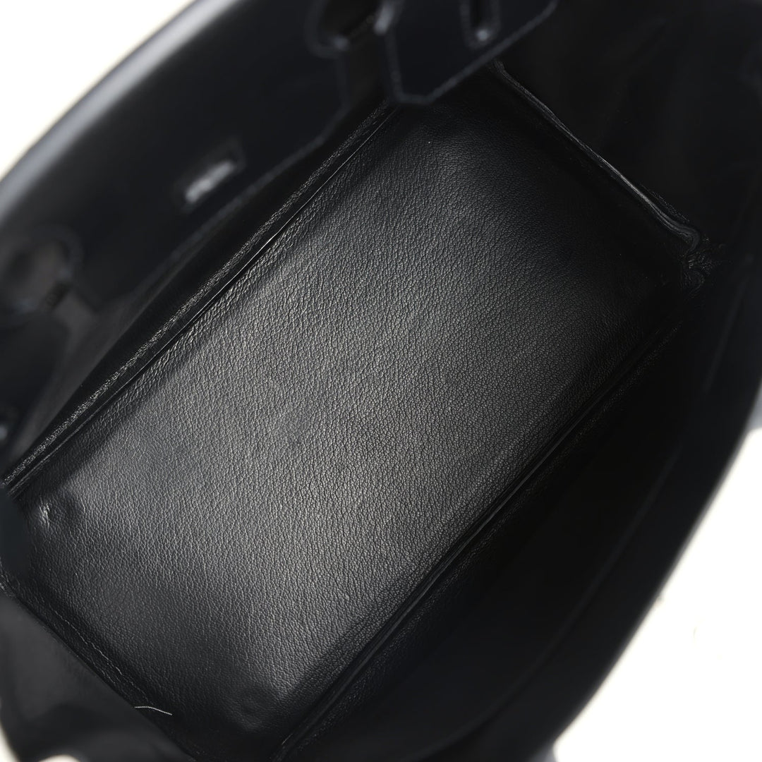 Hermes Birkin 30 Black Box Palladium Hardware
