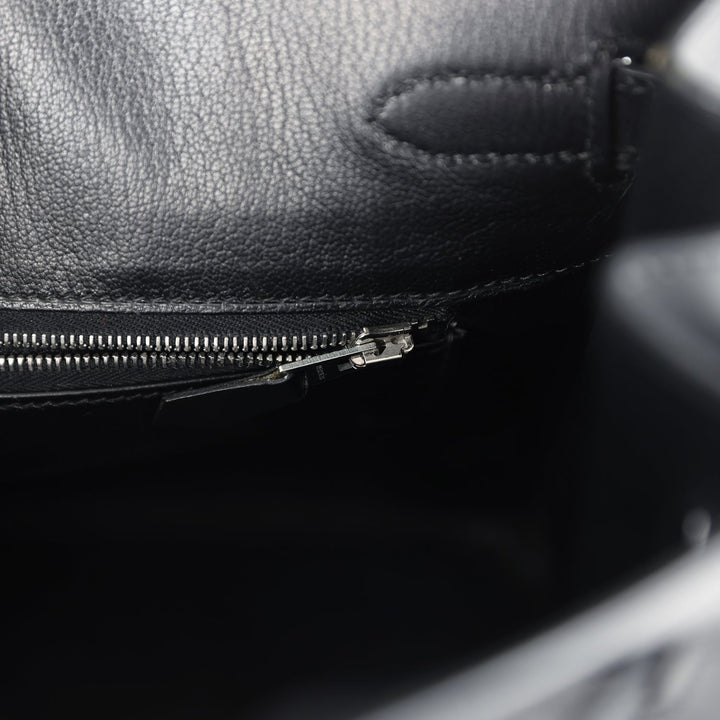 Hermes Birkin 30 Black Box Palladium Hardware
