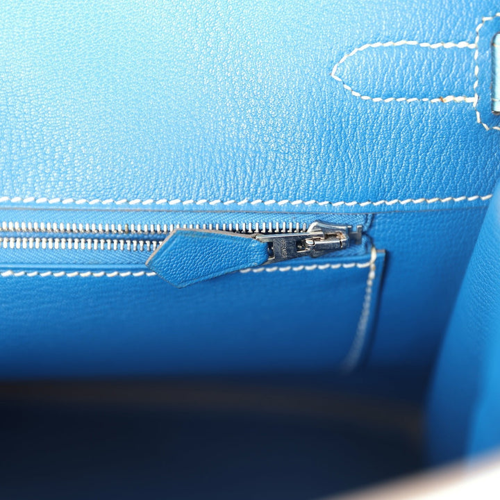 Hermes Birkin 35 Bleu Celeste Candy Epsom Palladium Hardware