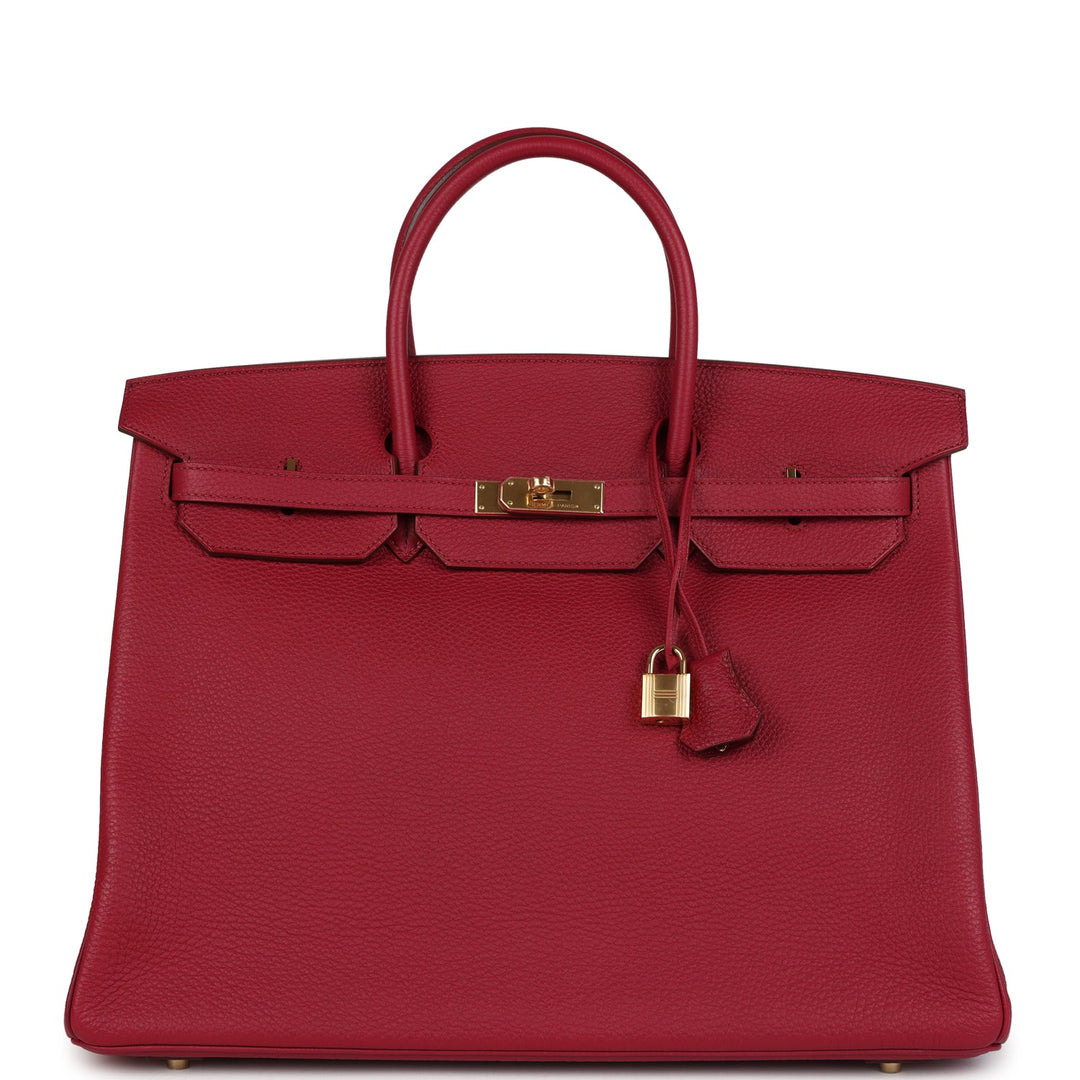 Hermes Birkin 40 Rubis Togo Gold Hardware