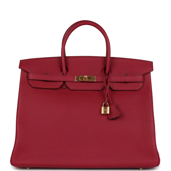 Hermes Birkin 40 Rubis Togo Gold Hardware