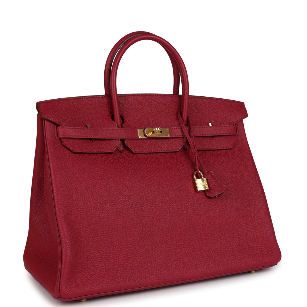 Hermes Birkin 40 Rubis Togo Gold Hardware