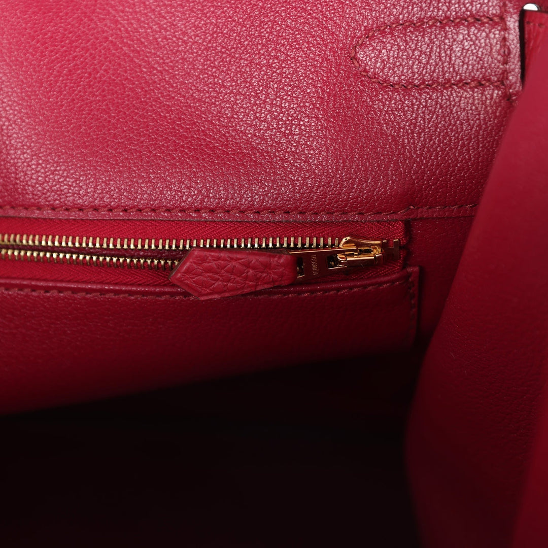 Hermes Birkin 40 Rubis Togo Gold Hardware