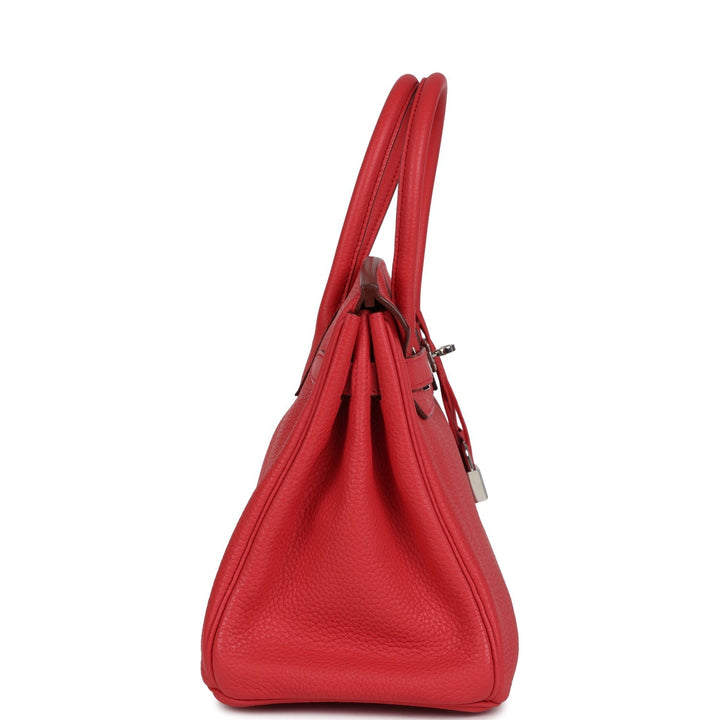 Hermes Birkin 30 Bougainvillea Clemence Palladium Hardware