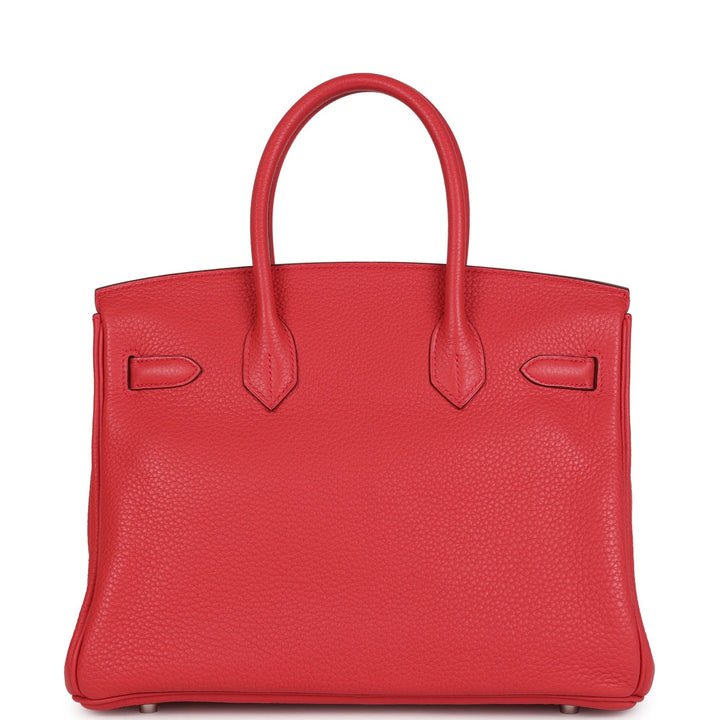 Hermes Birkin 30 Bougainvillea Clemence Palladium Hardware
