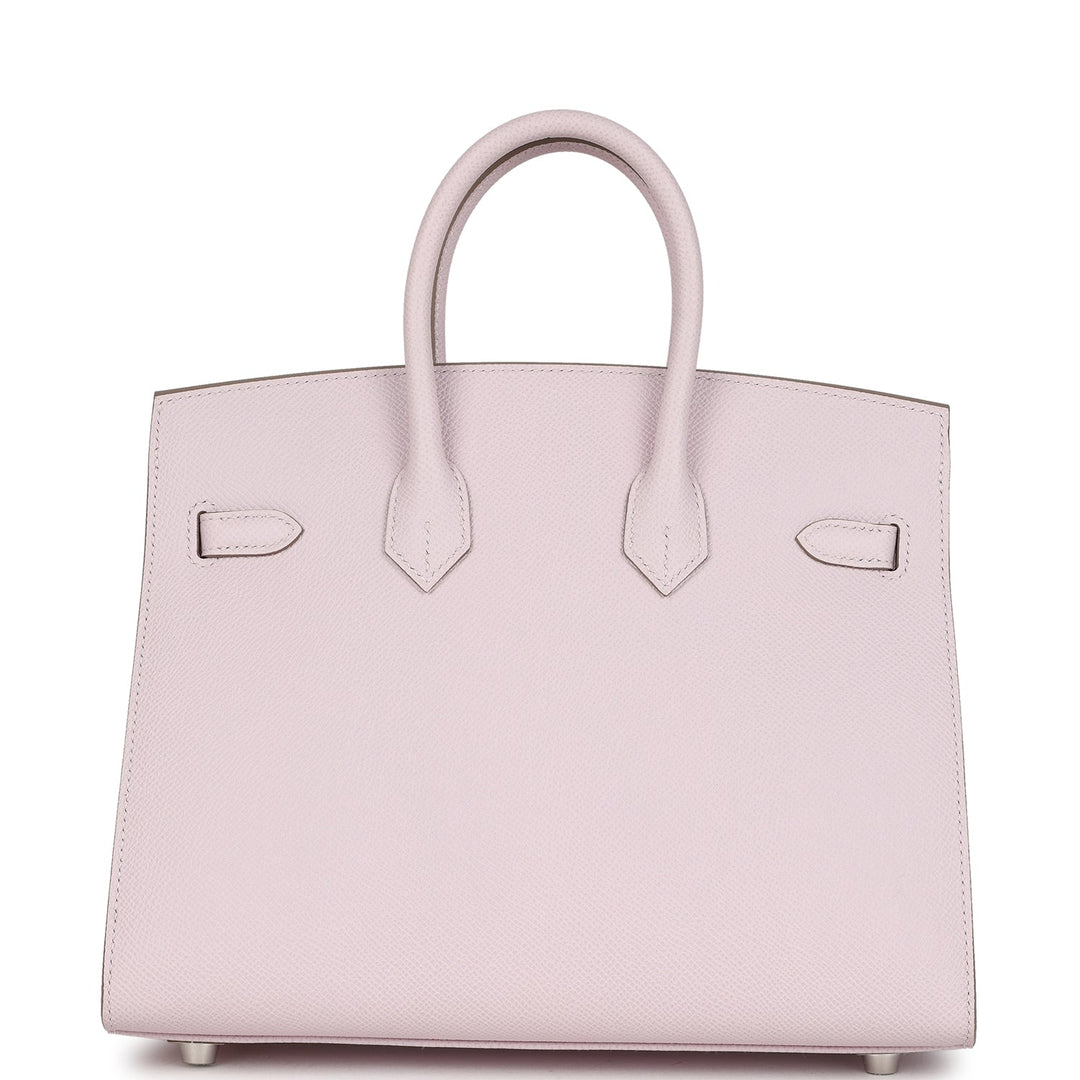 Hermes Birkin Sellier 25 Mauve Pale Epsom Palladium Hardware