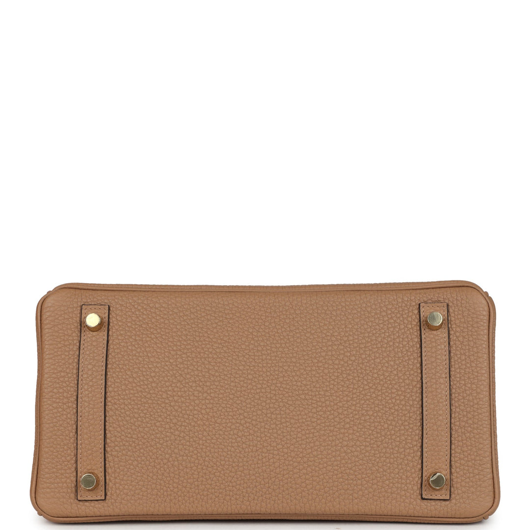 Hermes Birkin 30 Chai Matte Alligator and Togo Touch Permabrass Hardware