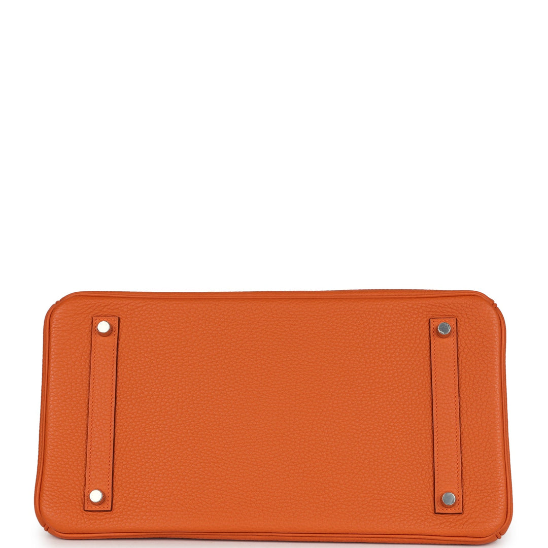 Hermes Birkin 35 Orange Togo Palladium Hardware
