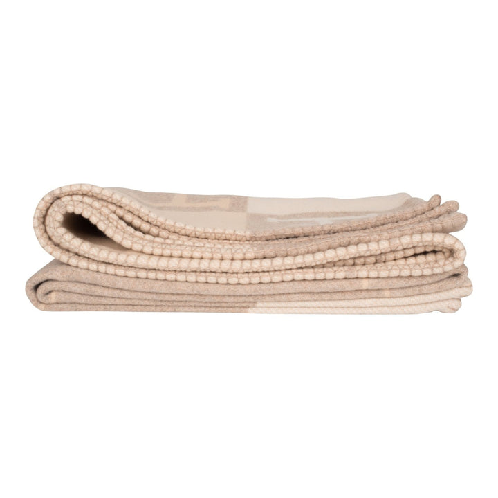 Top quality Hermes "Classic Avalon" Coco and Camomille Blanket