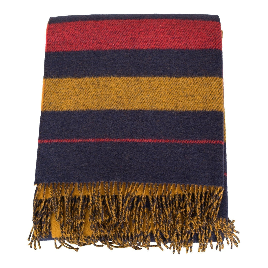 Top quality Hermes "Rocbar" Navy and Paille Blanket