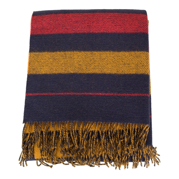 Top quality Hermes "Rocbar" Navy and Paille Blanket