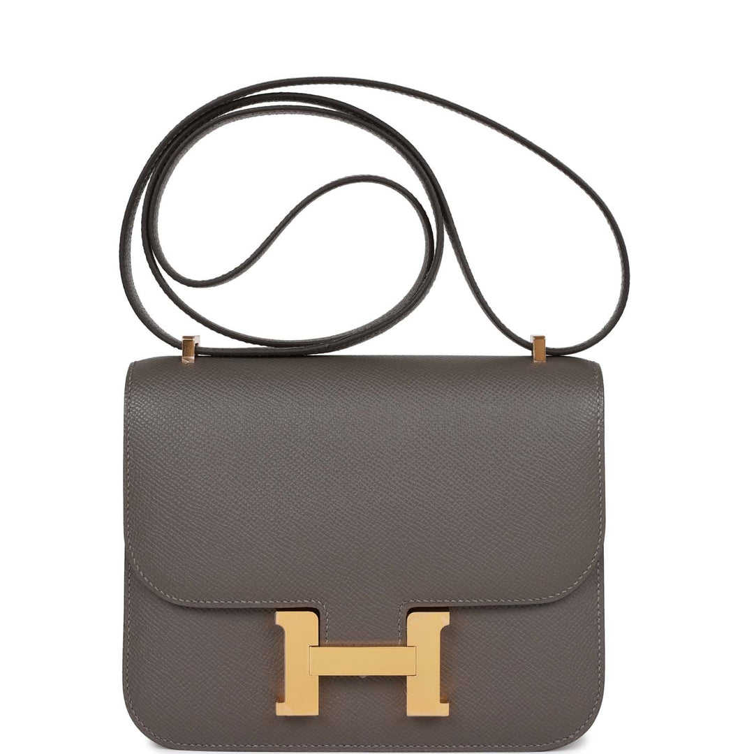 Top quality Hermes Constance 18 Gris Meyer Epsom Gold Hardware