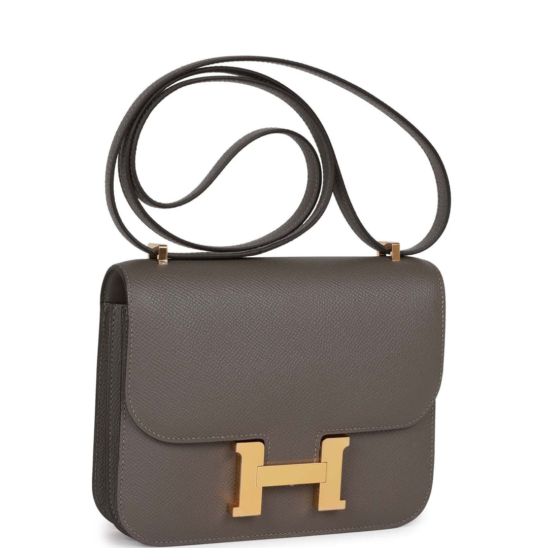 Top quality Hermes Constance 18 Gris Meyer Epsom Gold Hardware