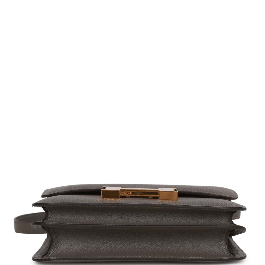 Top quality Hermes Constance 18 Gris Meyer Epsom Gold Hardware