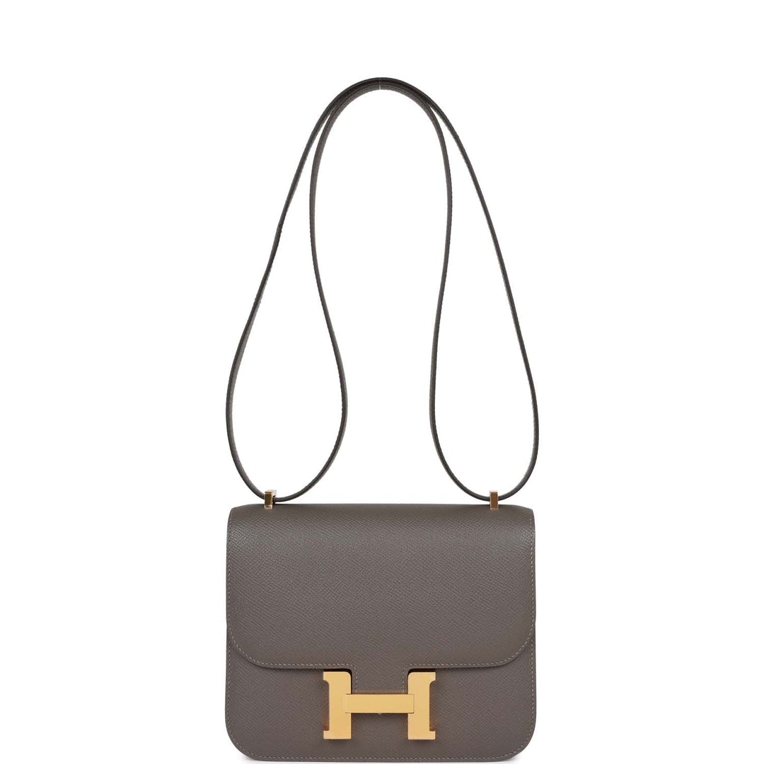 Top quality Hermes Constance 18 Gris Meyer Epsom Gold Hardware