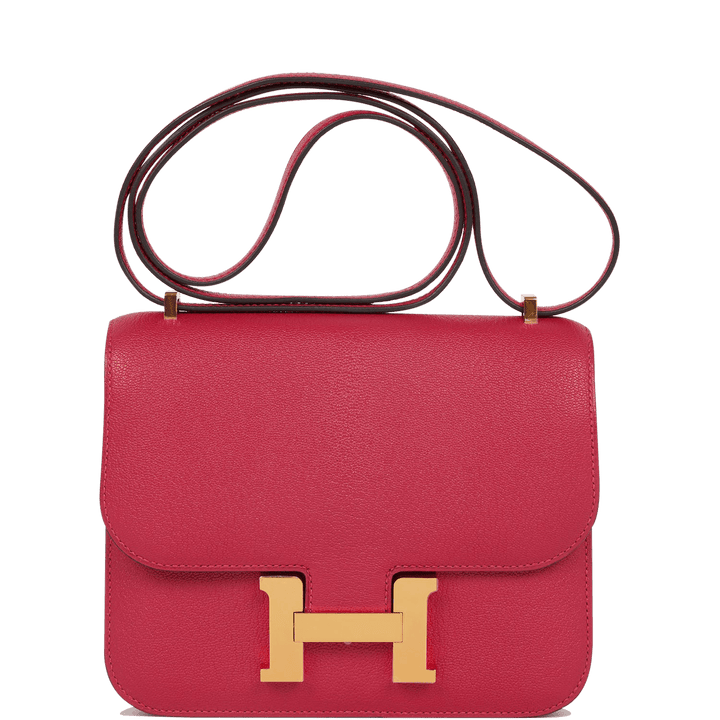 Top quality Hermes Constance 18 Framboise Chevre Gold Hardware
