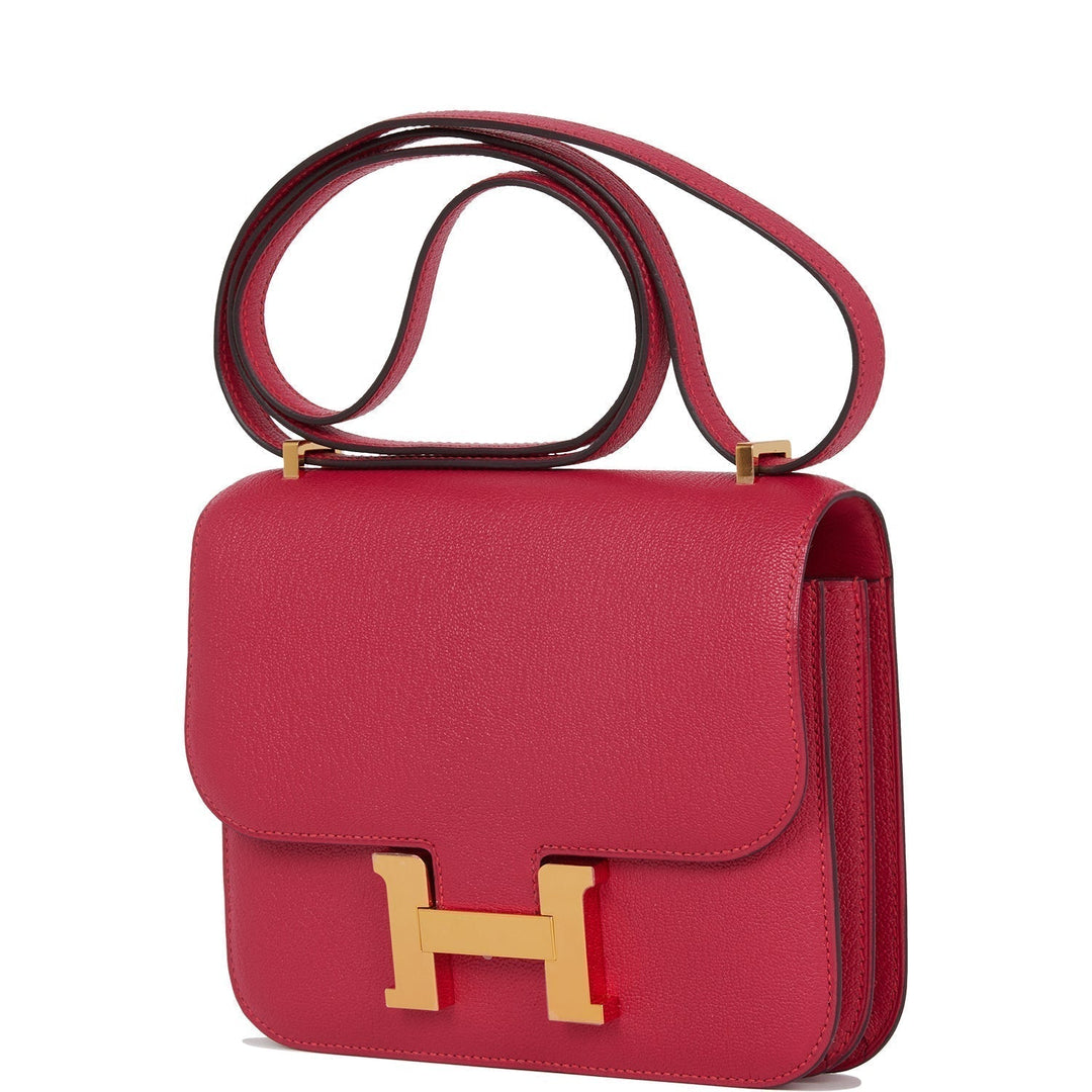 Top quality Hermes Constance 18 Framboise Chevre Gold Hardware