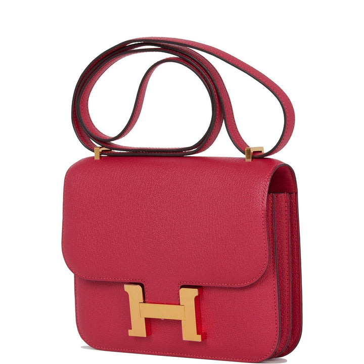 Top quality Hermes Constance 18 Framboise Chevre Gold Hardware