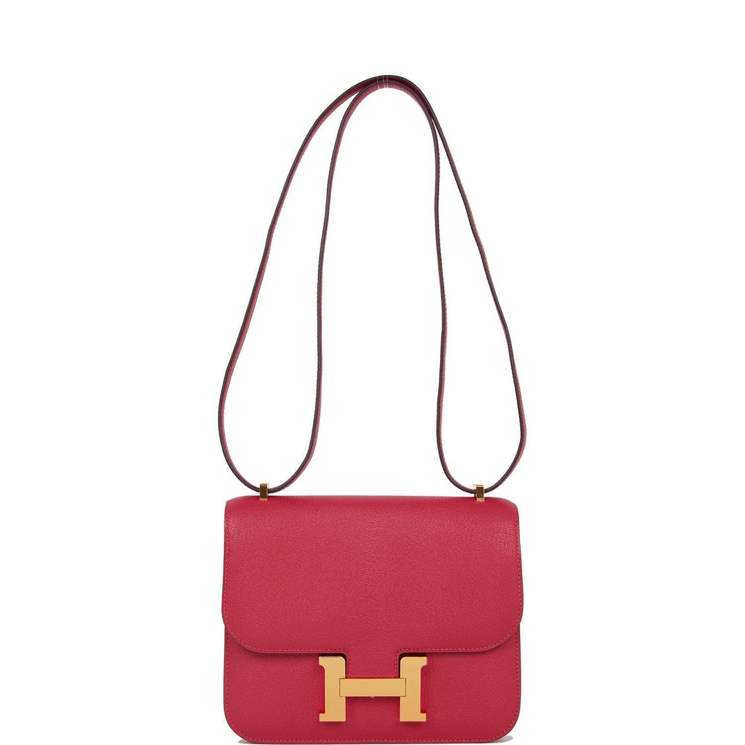 Top quality Hermes Constance 18 Framboise Chevre Gold Hardware