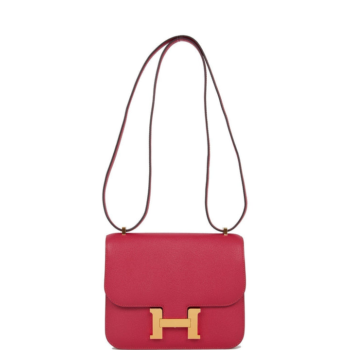 Top quality Hermes Constance 18 Framboise Chevre Gold Hardware