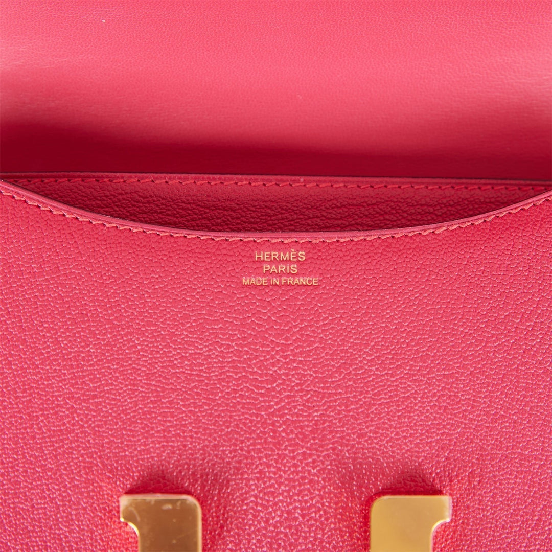 Top quality Hermes Constance 18 Framboise Chevre Gold Hardware