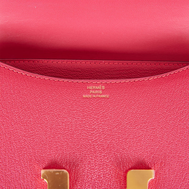 Top quality Hermes Constance 18 Framboise Chevre Gold Hardware