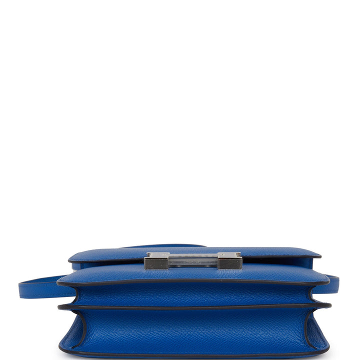 Top quality Hermes Constance 18 Bleu France Epsom Palladium Hardware