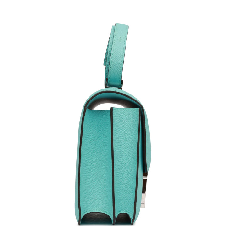 Top quality Hermes Constance 24 Bleu Atoll Epsom Palladium Hardware