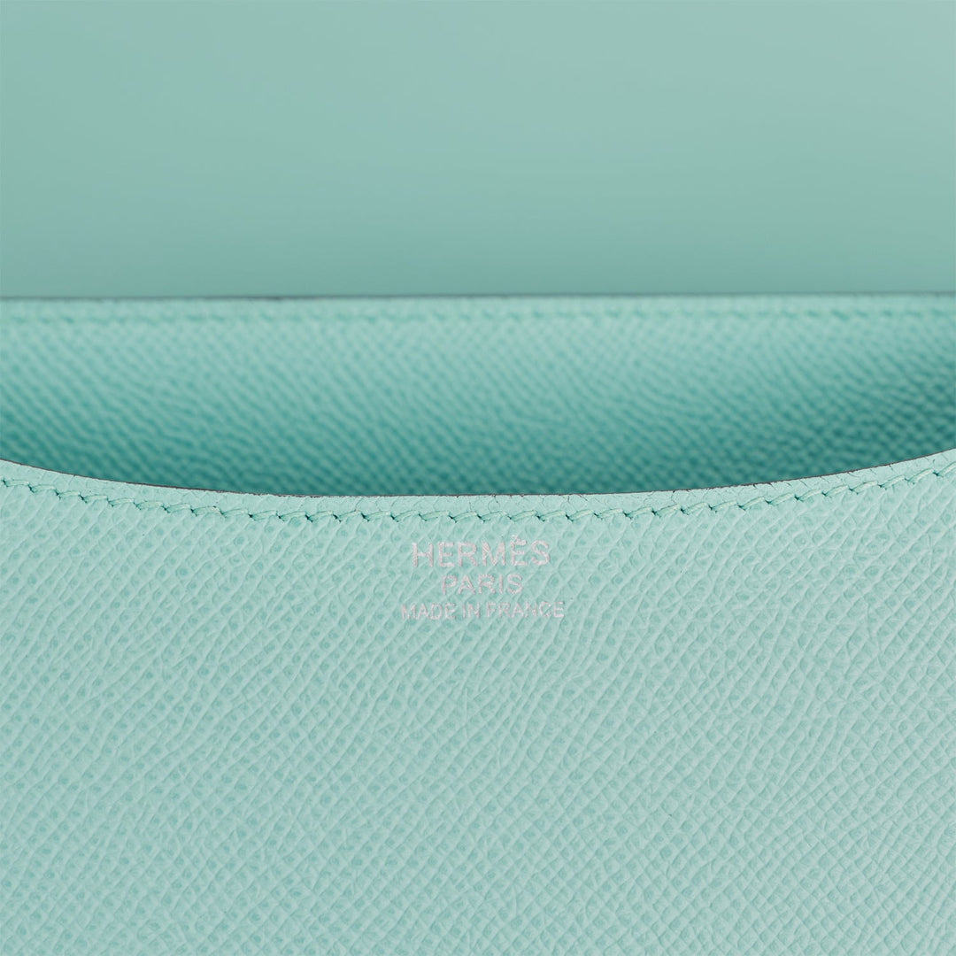 Top quality Hermes Constance 24 Bleu Atoll Epsom Palladium Hardware