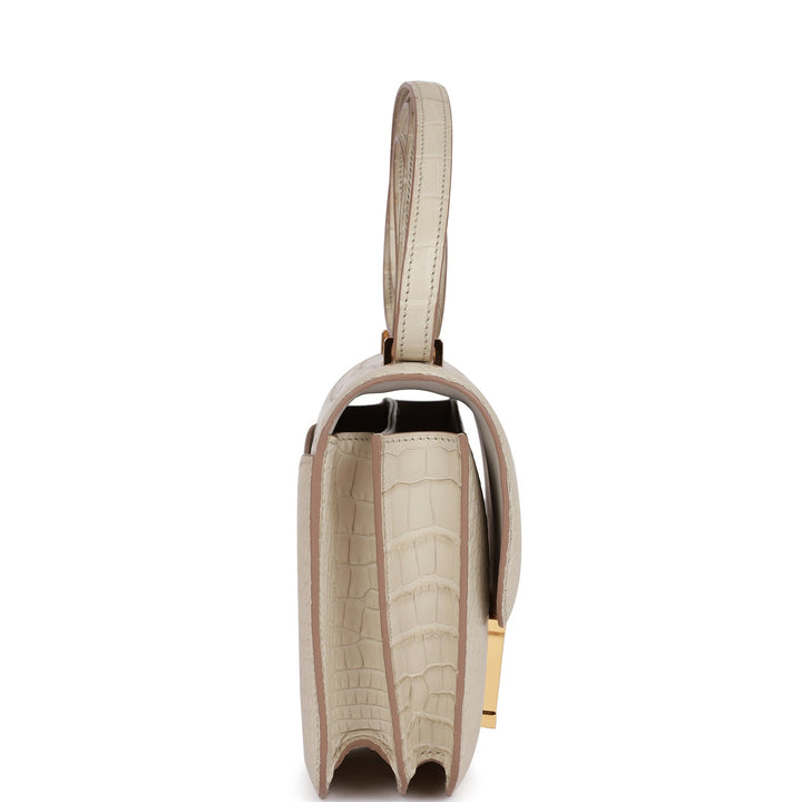 Top quality Hermes Constance 18 Beton Matte Alligator Gold Hardware