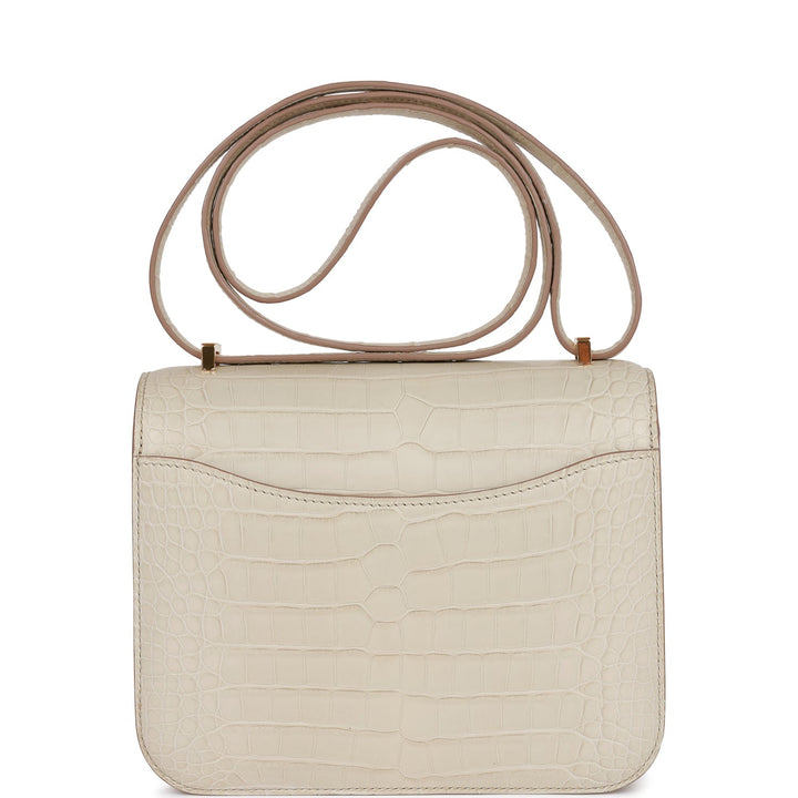 Top quality Hermes Constance 18 Beton Matte Alligator Gold Hardware
