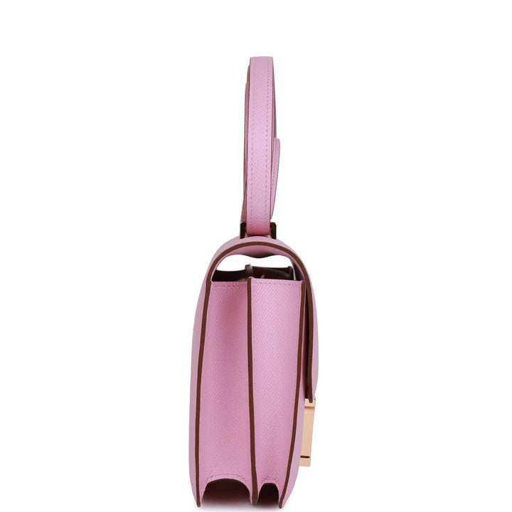 Top quality Hermes Constance 18 Mauve Sylvestre Epsom Rose Gold Hardware
